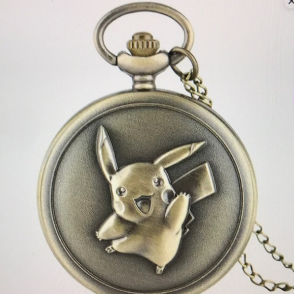 Pikachu Pokemon Pocket Watch NEW